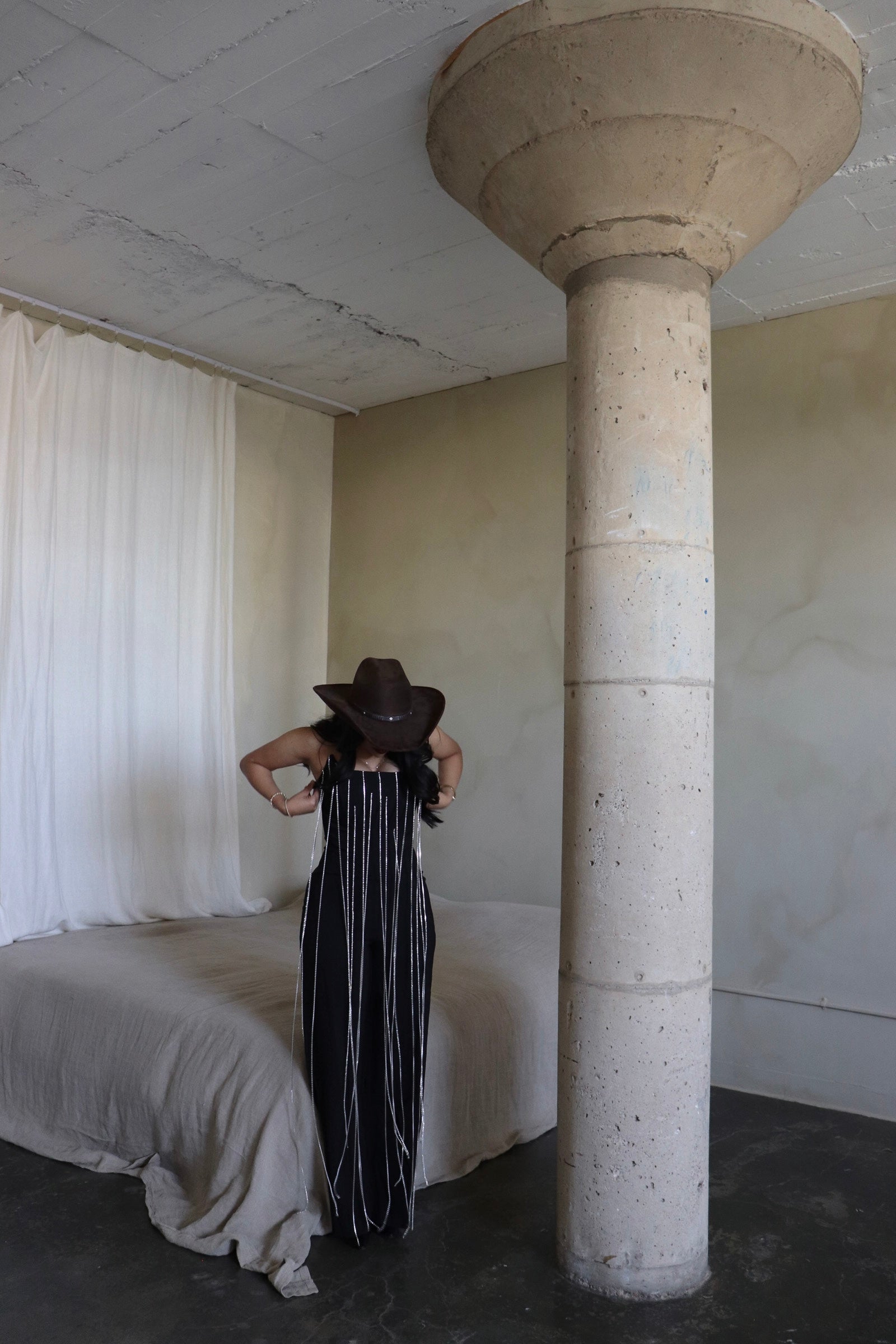 Delta rhinestone jumpsuit