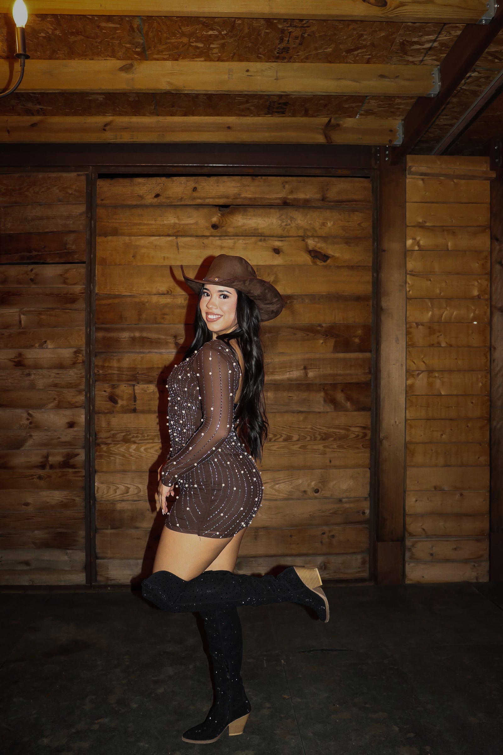 Ace rhinestone boots