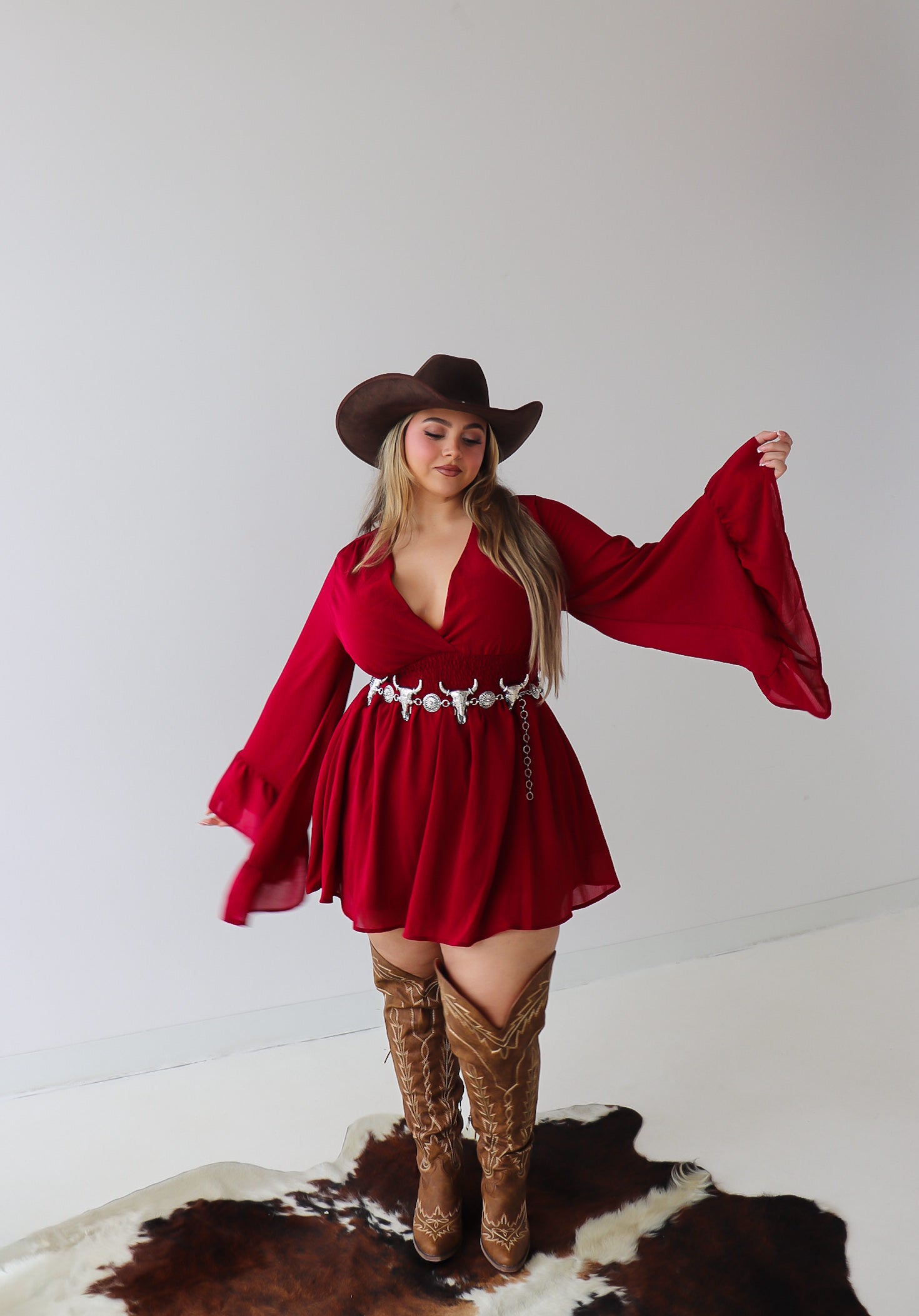 Everly ruffle dress | PLUS
