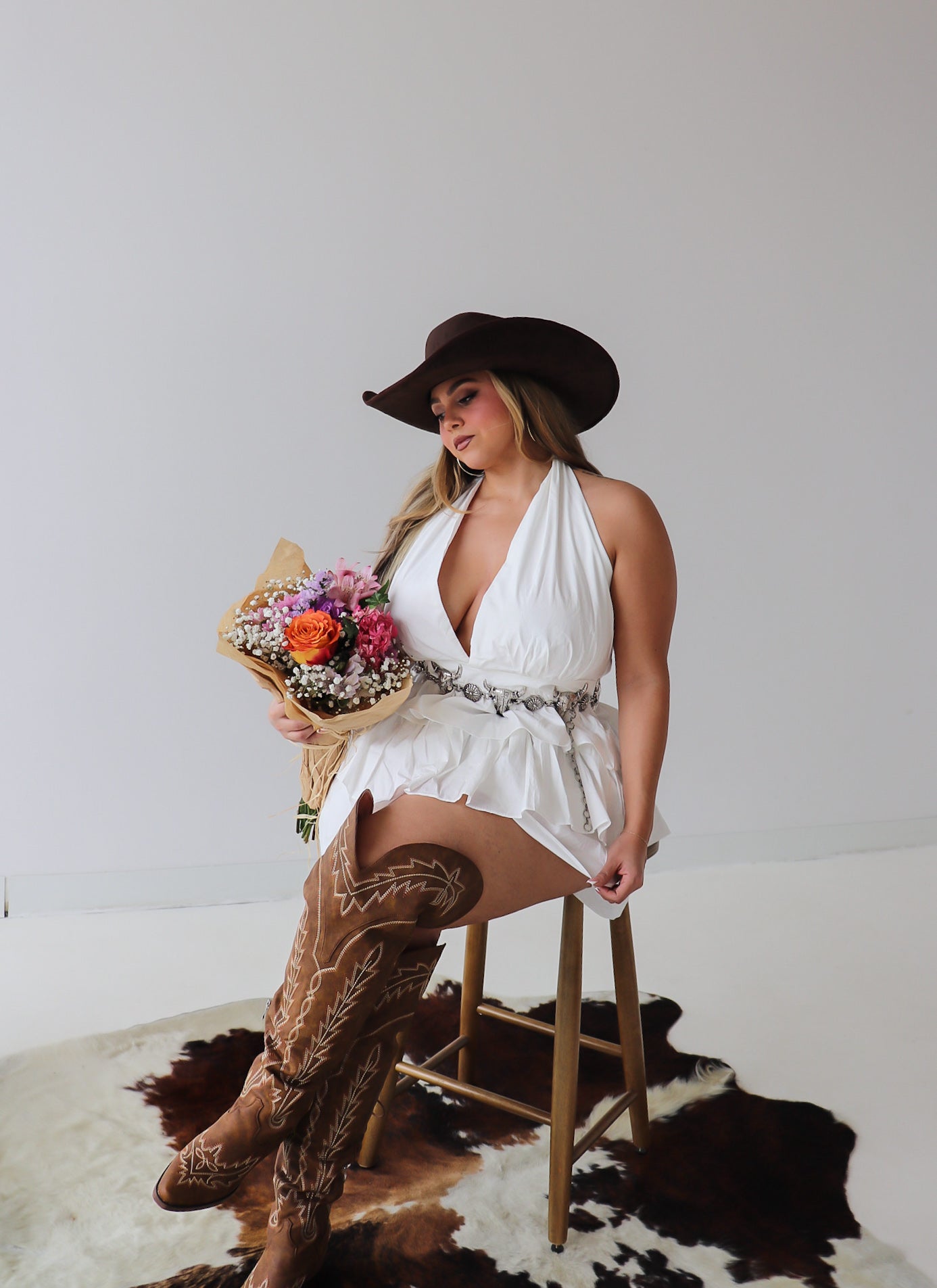 Lover Girl ruffle romper | PLUS