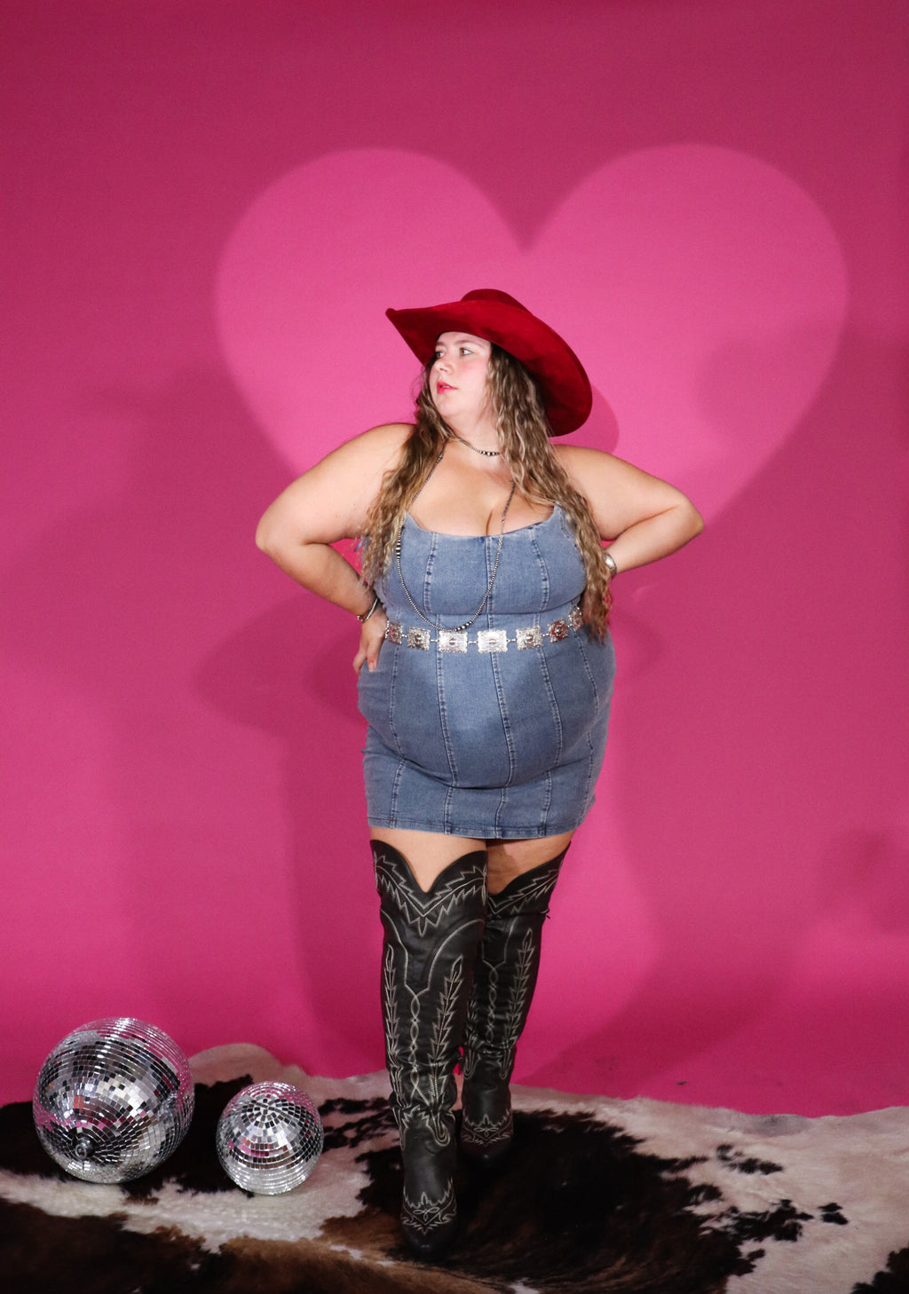 Lone star denim dress| PLUS