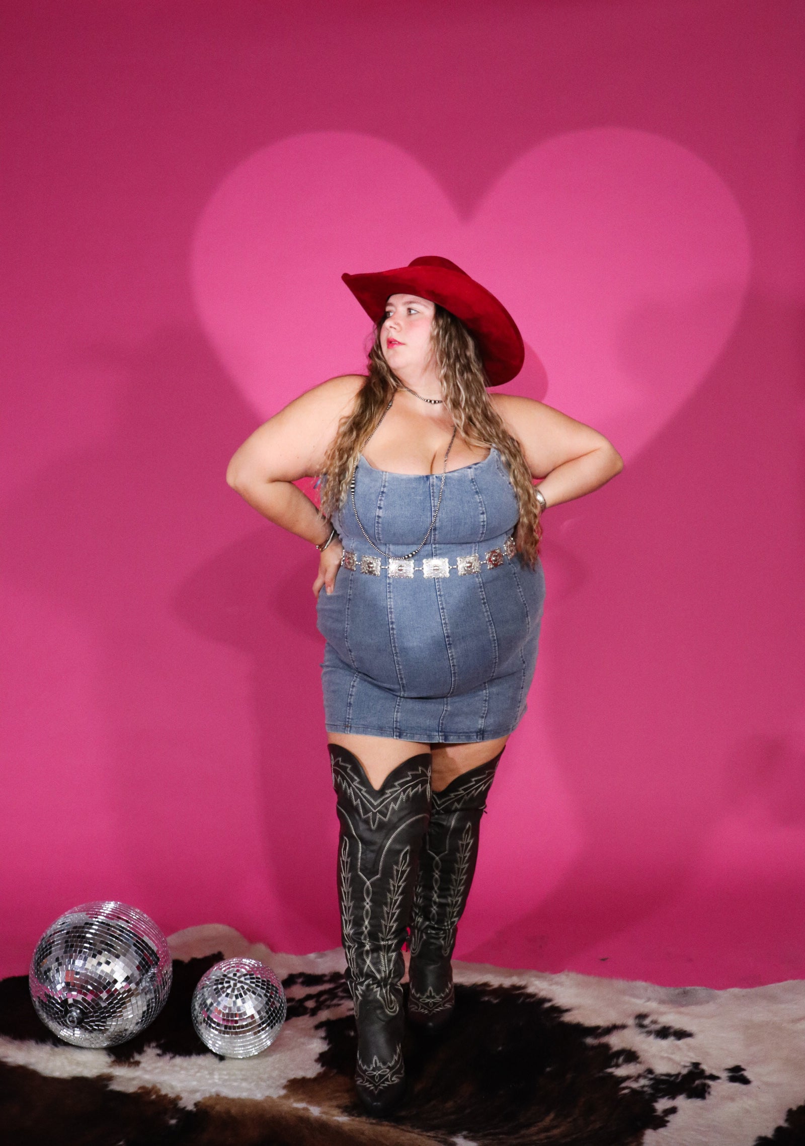 Lone star denim dress| PLUS