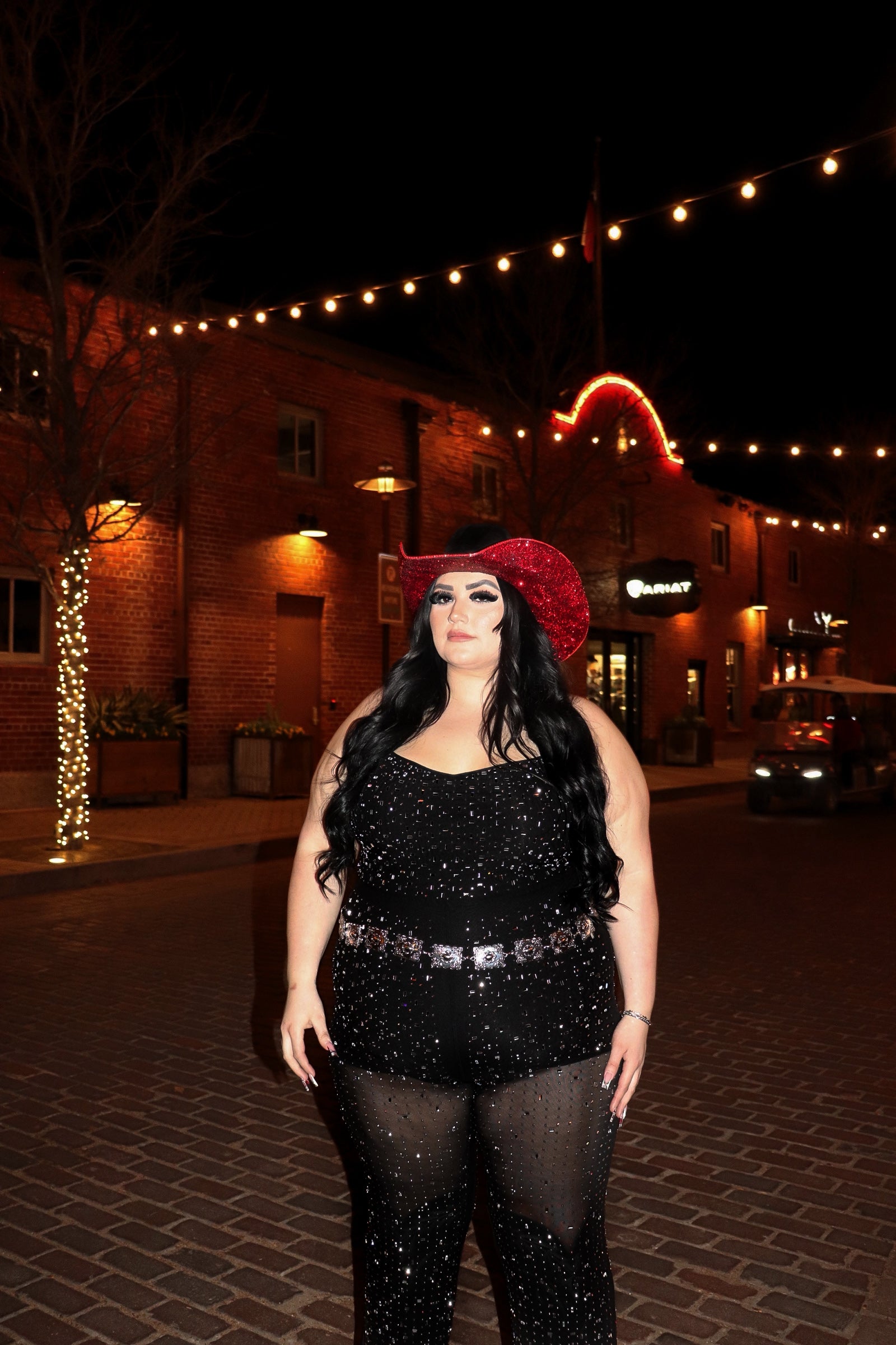 Stockyards rhinestone jumpsuit | S-3XL