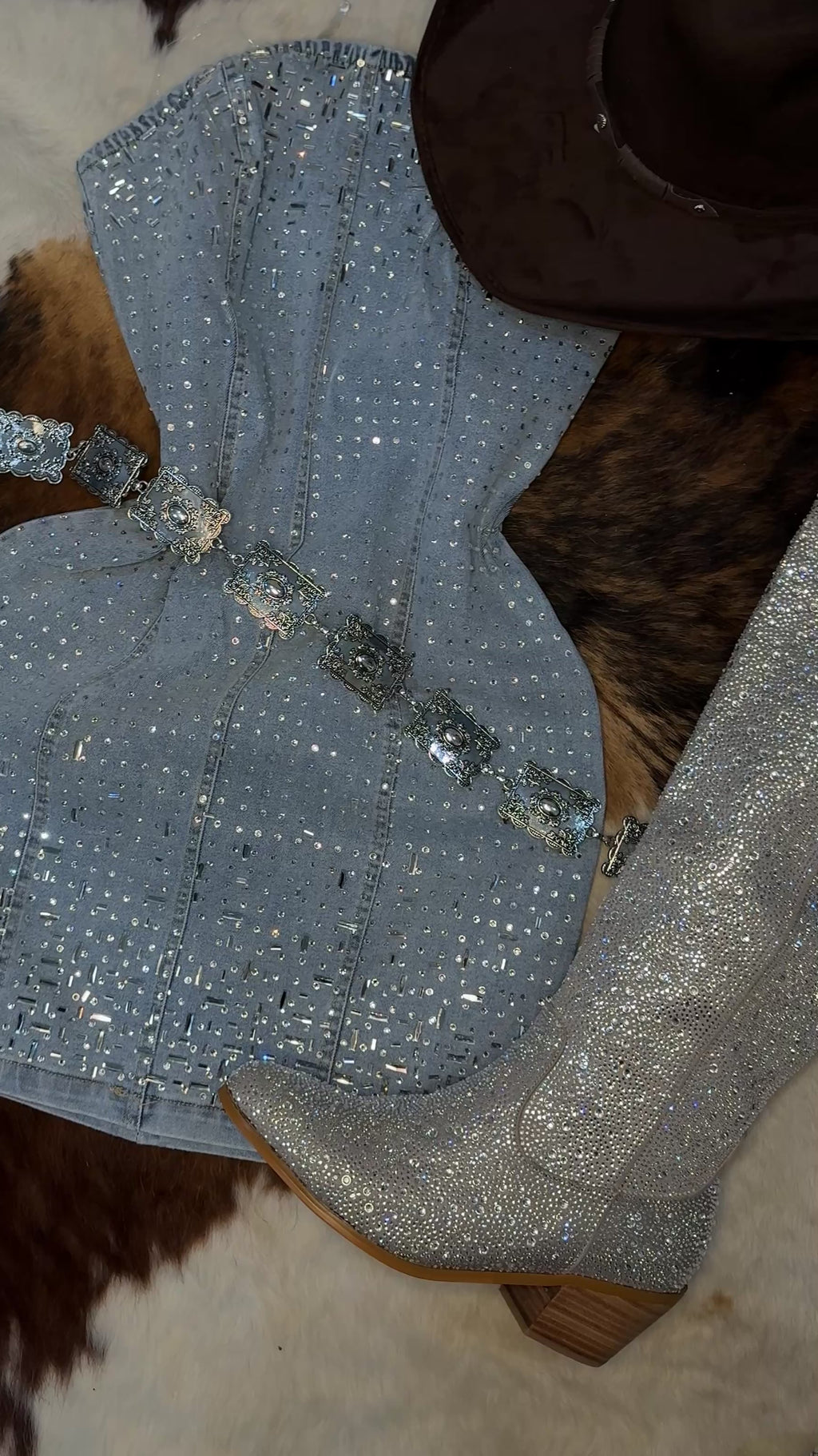 Stoney rhinestone boots